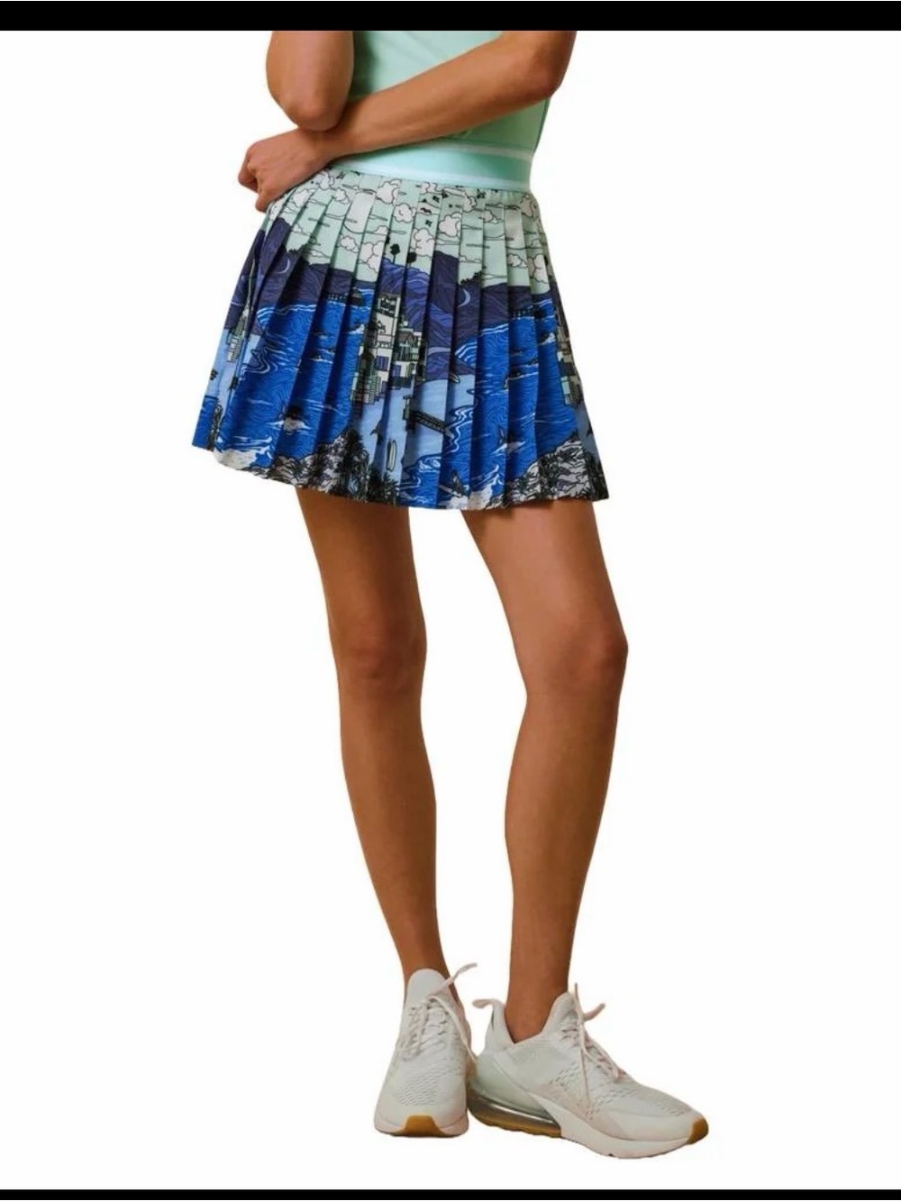 Greyson Womens Coastal Dream Leo Golf Skirt Zuma Multi